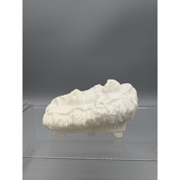 Vintage Atlantic Mold Nativity Baby Jesus Ceramic Christmas Unpainted 3" Tall - Picture 5 of 6